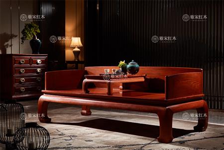 三圍獨(dú)板羅漢床