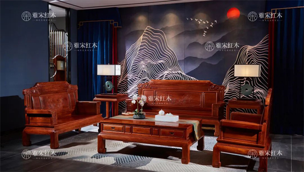 雅宋紅木：新財(cái)運(yùn)沙發(fā)（1+2+3）/ 10件套